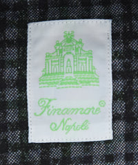 Finamore Napoli Dark Green Check Shirt - Extra Slim - (2018031223) - Parent