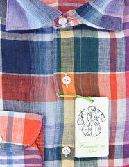 Finamore Napoli Multi-Colored Plaid Shirt - Extra Slim - (2018022610) - Parent