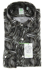 Finamore Napoli Dark Brown Fancy Shirt - Extra Slim - (2018022611) - Parent