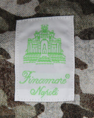 Finamore Napoli Brown Camo Shirt - Extra Slim - (K181812) - Parent