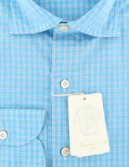 Finamore Napoli Turquoise Shirt - Extra Slim - (FN830173) - Parent