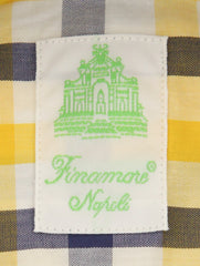 Finamore Napoli Yellow Plaid Shirt - Extra Slim - (FN81204) - Parent