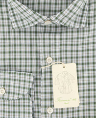 Finamore Napoli Olive Fancy Shirt - Extra Slim - (FN0810238) - Parent