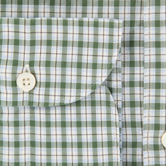 Finamore Napoli Olive Fancy Shirt - Extra Slim - (FN0810238) - Parent