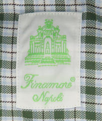 Finamore Napoli Olive Fancy Shirt - Extra Slim - (FN0810238) - Parent