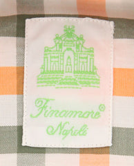 Finamore Napoli Orange Plaid Shirt - Extra Slim - (2018022710) - Parent