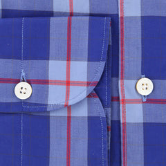 Finamore Napoli Blue Plaid Shirt - Extra Slim - (2018022718) - Parent