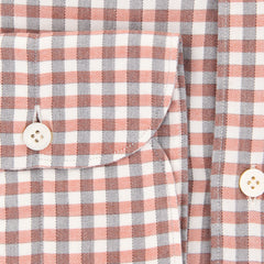 Finamore Napoli Red Plaid Shirt - Extra Slim - (2018030210) - Parent