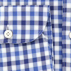 Finamore Napoli Blue Plaid Shirt - Extra Slim - (2018022618) - Parent