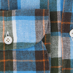 Finamore Napoli Turquoise Shirt - Extra Slim - (F111185) - Parent