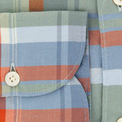 Finamore Napoli Olive Plaid Shirt - Extra Slim - (FN0925) - Parent