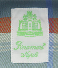 Finamore Napoli Olive Plaid Shirt - Extra Slim - (FN0925) - Parent