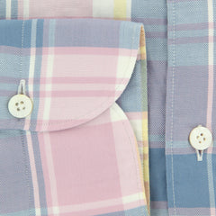 Finamore Napoli Pink Plaid Shirt - Extra Slim - (FN92005) - Parent