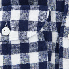 Finamore Napoli Navy Blue Shirt - Extra Slim - (F19184) - Parent