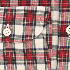 Finamore Napoli Red Plaid Shirt - Extra Slim - (2018022615) - Parent