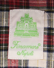 Finamore Napoli Red Plaid Shirt - Extra Slim - (2018022615) - Parent