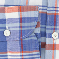 Finamore Napoli Blue Plaid Shirt - Extra Slim - (201802231) - Parent