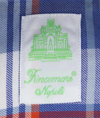 Finamore Napoli Blue Plaid Shirt - Extra Slim - (201802231) - Parent
