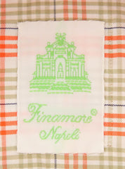Finamore Napoli Orange Plaid Cotton Shirt - Extra Slim - (IS) - Parent