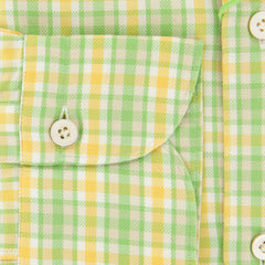 Finamore Napoli Green Plaid Cotton Shirt - Extra Slim - (ZB) - Parent