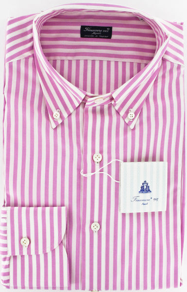Finamore Napoli Pink Shirt 16/41