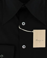 Finamore Napoli Black Shirt - 15.5 US / 39 EU