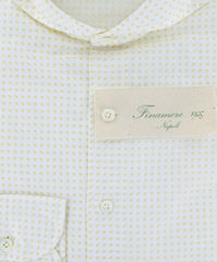 Finamore Napoli Yellow Shirt - Extra Slim Fit - L/L