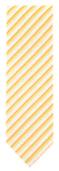Finamore Napoli Yellow and Cream Stripes Tie - 3" Wide