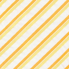 Finamore Napoli Yellow and Cream Stripes Tie - 3" Wide
