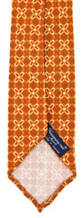 Finamore Napoli Orange Floral Tie - 3.25" x 58" - (TIEFLORX81)