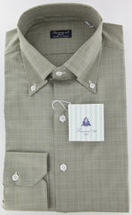 Finamore Napoli Olive Green Shirt 15.5/39
