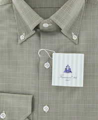 Finamore Napoli Olive Green Shirt 15.5/39