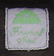 Finamore Napoli Brown Striped Cotton Plain Weave Shirt L/L