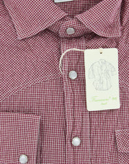 Finamore Napoli Red Casual Shirt Large