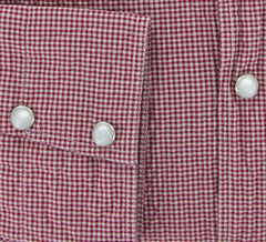 Finamore Napoli Red Casual Shirt Large