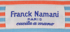 New $425 Franck Namani Orange Striped Shirt - Full - 16/41 - (24DAN81011702)