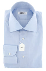 Fray Light Blue Melange Shirt - Slim - 15/38 - (FY13646159)