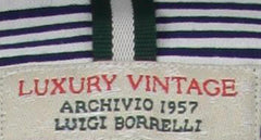 Luigi Borrelli Navy Blue Striped Casual Shirt - Extra Slim Fit - M/M