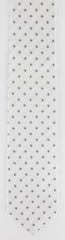 Borrelli White with Gray Floral Tie - 2.75" Wide