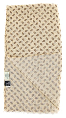Luigi Borrelli Beige Wool Blend Long Scarf - 75" x 27"