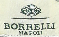 Luigi Borrelli Green Linen Blend Long Scarf - 77" x 27"