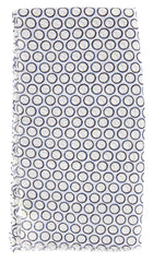 Luigi Borrelli Blue Linen Blend Long Scarf - 78" x 27"