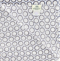 Luigi Borrelli Blue Linen Blend Long Scarf - 78" x 27"