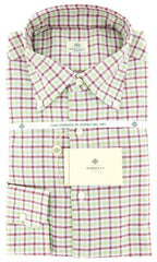 Luigi Borrelli Green Plaid Cotton Shirt - Slim - (GB7581) - Parent