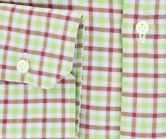 Luigi Borrelli Green Plaid Cotton Shirt - Slim - (GB7581) - Parent