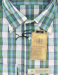 Luigi Borrelli Green Plaid Shirt - Extra Slim - (GB8562) - Parent