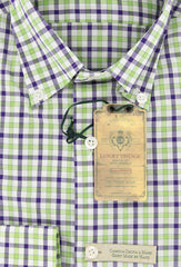 Luigi Borrelli Green Plaid Shirt - Extra Slim - (GB8687) - Parent