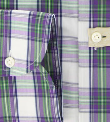 Luigi Borrelli Purple Plaid Shirt - Extra Slim - (GB8705) - Parent