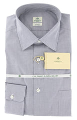 Luigi Borrelli Midnight Navy Blue Shirt 15.75/40