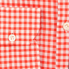 Giampaolo Orange Check Shirt - Extra Slim - (GP60826421RIOPT3) - Parent